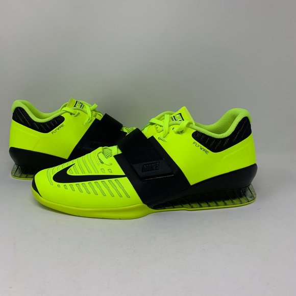 Nike Romaleos 3 Weight Lifting Shoes Volt/Black main image 4